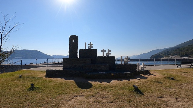 愛媛の佐田岬のはなはなのモニュメント